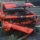 Illustration for article titled This Is What A Totaled Dodge Challenger Looks Like